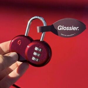 Glossier Cherry Lock! New York soho only Gift Set w Pouch GWP FROM NYC